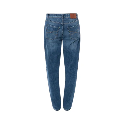 Straight-Leg Slim-Cut Jeans