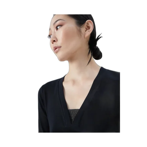 Front Insert Detailed Slim Fit Top