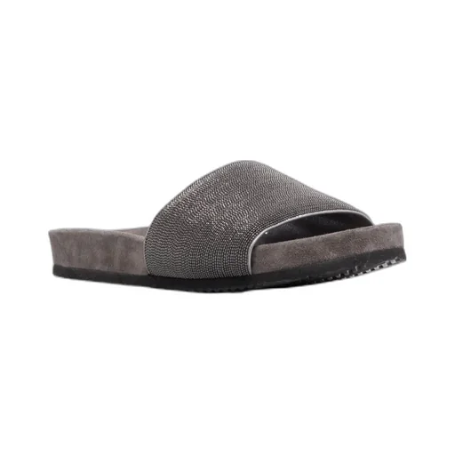 Precious Flat Slide Sandals