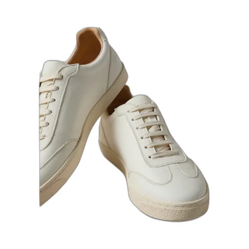 Logo Printed Round Toe Sneakers