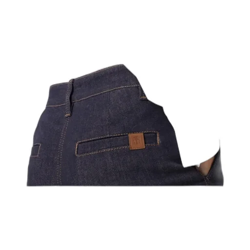 High-Waisted Flared Trousers