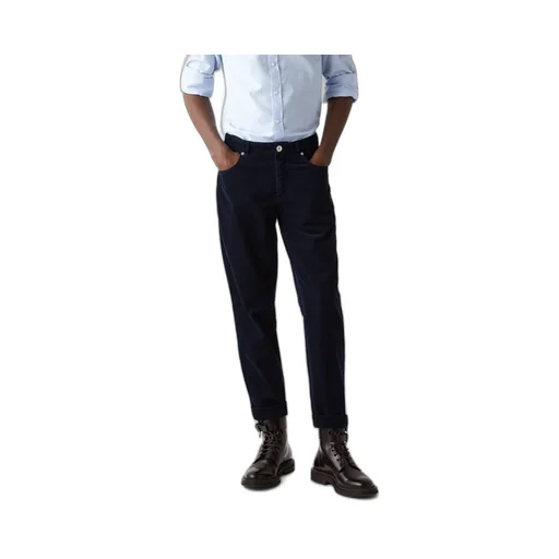 Logo Embroidered Corduroy Pants