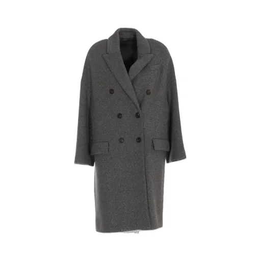 Double-Breasted Cashmere-Blend Coat