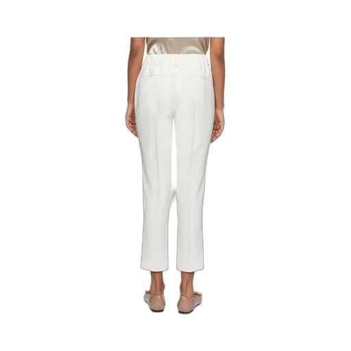Elastic Waist Cropped Trousers