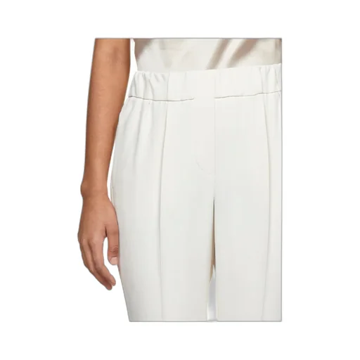 Elastic Waist Cropped Trousers