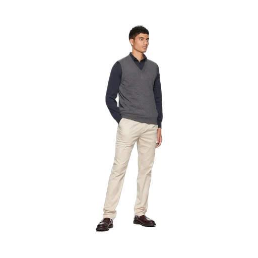 Long-Sleeved Knitted Polo Shirt