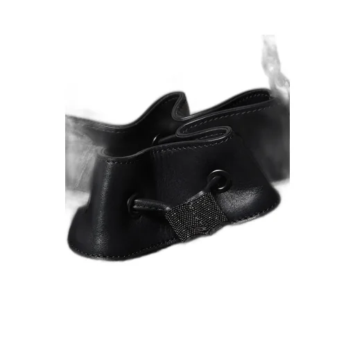 Drawstring Cable-Knit Tote Bag