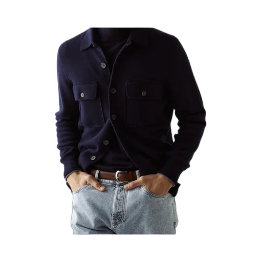 Patch Pocket Knitted Cardigan