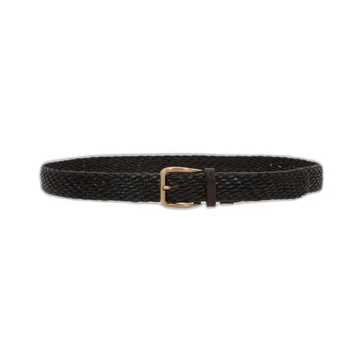 Interwoven-Designed Buckle Fastened Belt