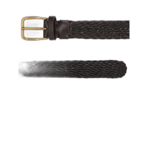 Interwoven-Designed Buckle Fastened Belt