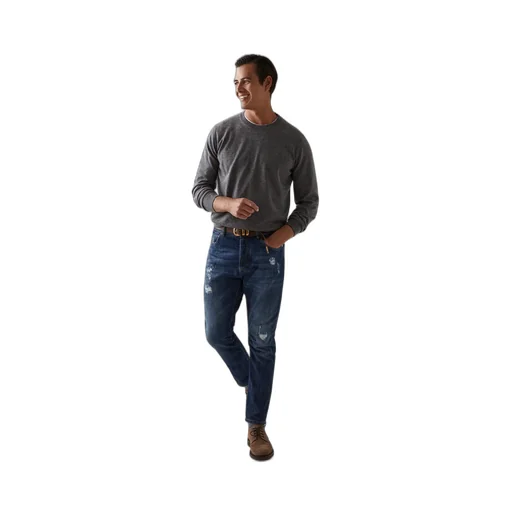 Crewneck Long-Sleeved Jumper