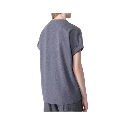 Embellished V-Neck T-Shirt