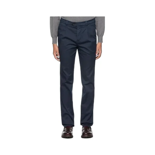 Pleated Straight-Leg Trousers