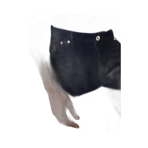 Logo Embroidered Corduroy Pants