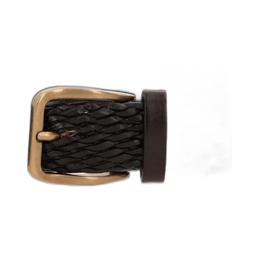 Interwoven-Designed Buckle Fastened Belt