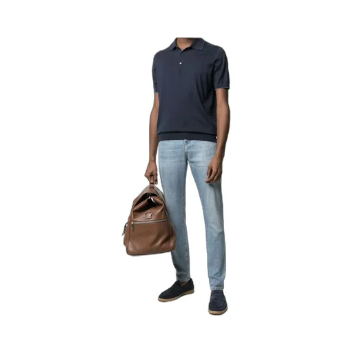 Short Sleeved Buttoned Polo Shirt