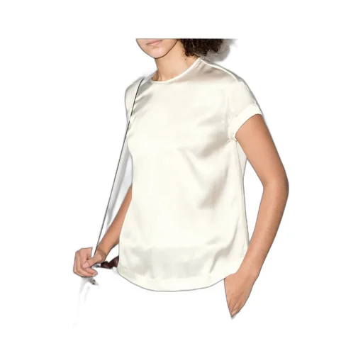 Satin Crewneck T-Shirt