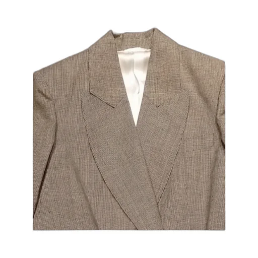Waistband Lapel Suit Jacket