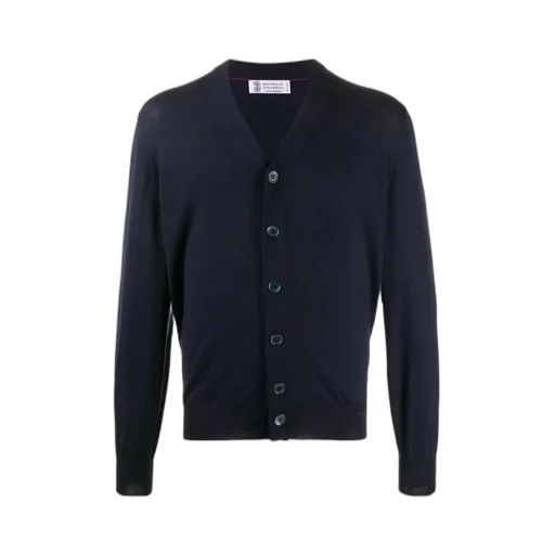 V-Neck Button-Up Cardigan