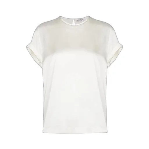 Satin Crewneck T-Shirt