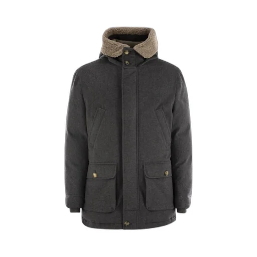 Shearling Down Coat