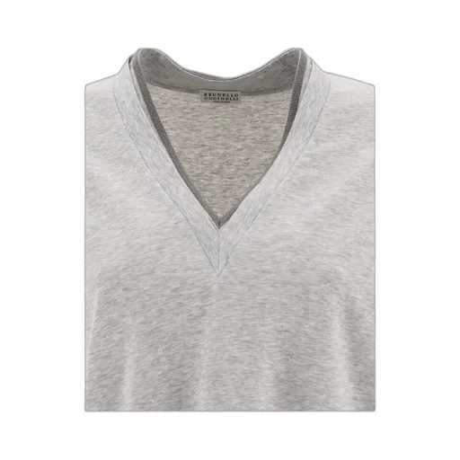 Embellished V-Neck T-Shirt