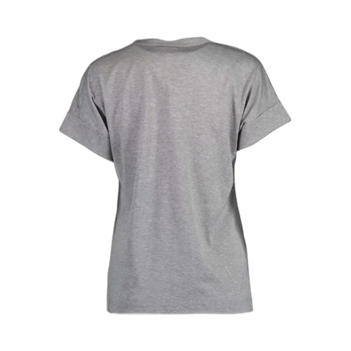 T-Shirt With Embroidered Detail At Shoulder