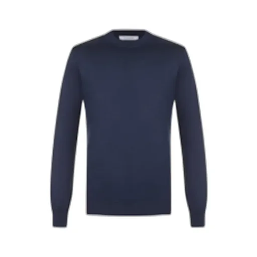 Long-Sleeved Crewneck Knit Jumper