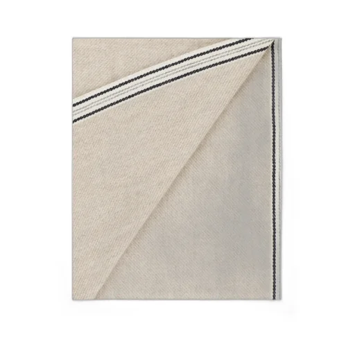 Striped Border Cashmere Scarf