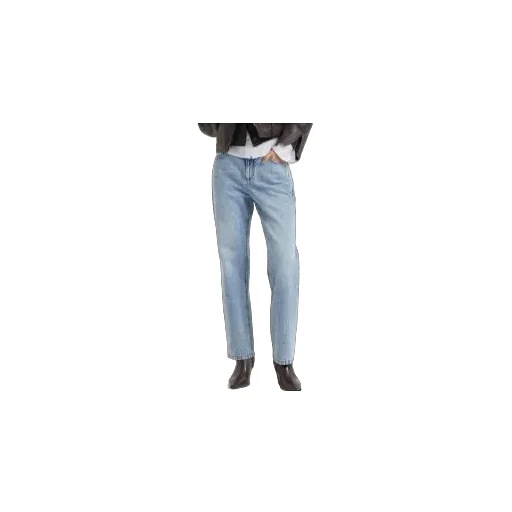 Straight-Leg Denim Jeans