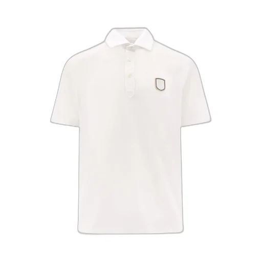 Logo Patch Short Sleeved Polo Shirt