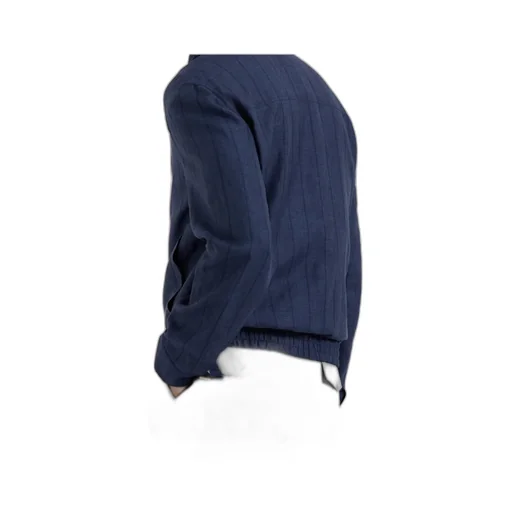 Stripe-Detailed Zip-Up Jacket