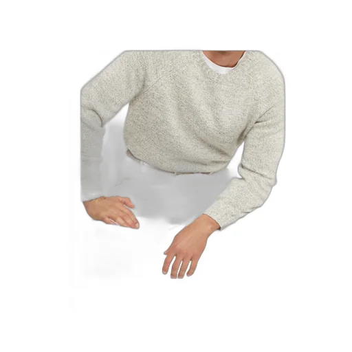Marl-Knitted Crewneck Jumper
