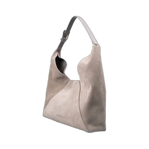 Logo Printed Panelled Shoulder Bag