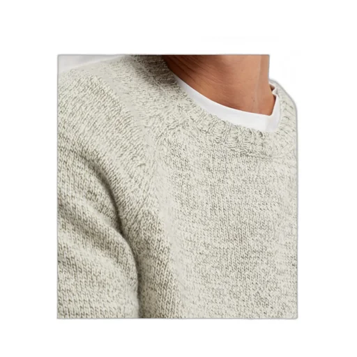 Marl-Knitted Crewneck Jumper