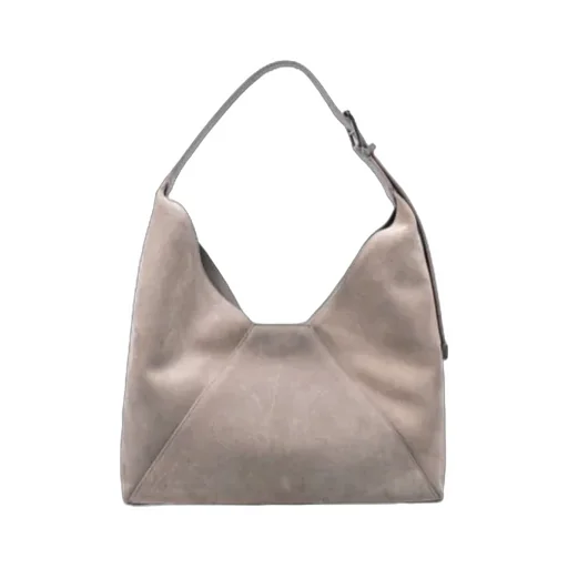 Logo Printed Panelled Shoulder Bag