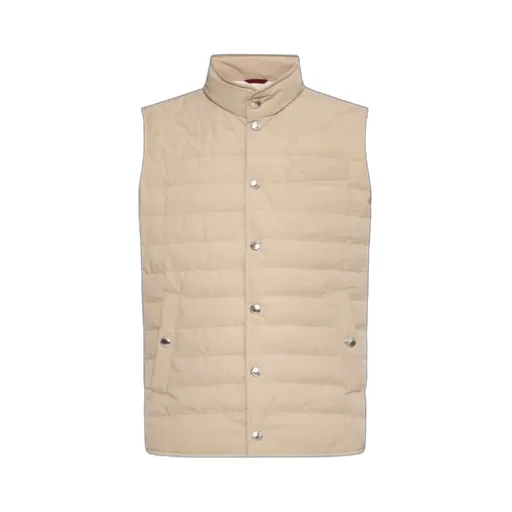 High-Neck Quilted Gilet