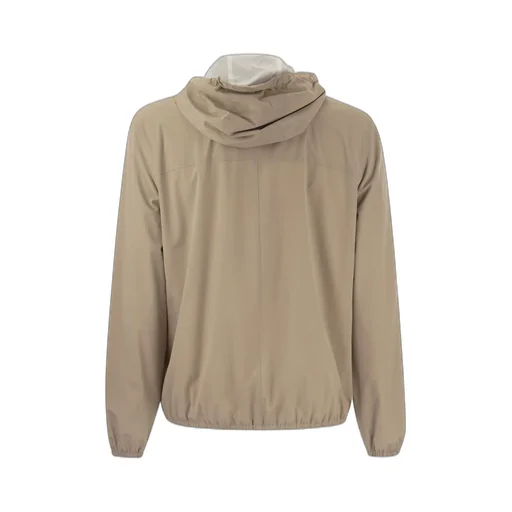 Logo-Embroidered Zipped Hooded Windbreaker