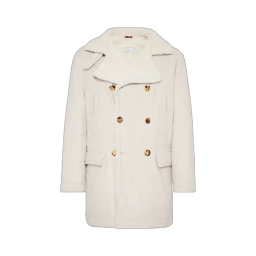 Double-Breasted Long-Sleeved Coat