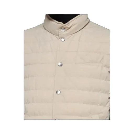 High-Neck Quilted Gilet