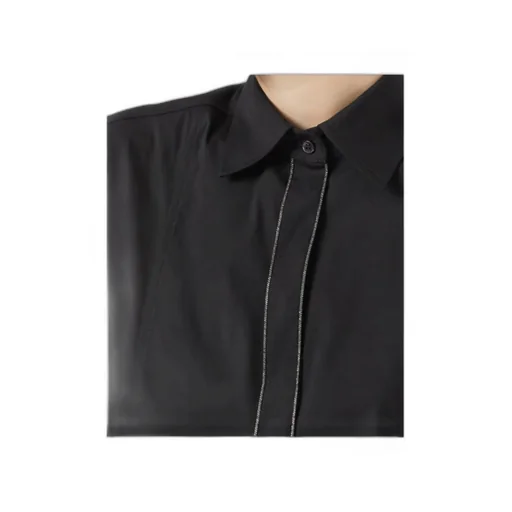 Panelled Long-Sleeved Poplin Shirt