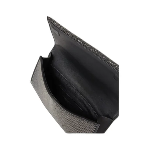 Precious Monili Chain Foldover Top Clutch Bag