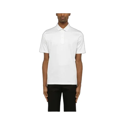 Shirt-Style Collar Jersey Polo Shirt