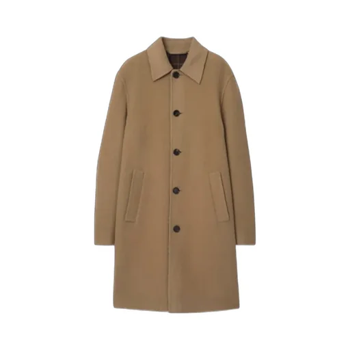 Mid-Length Wool Car Coat