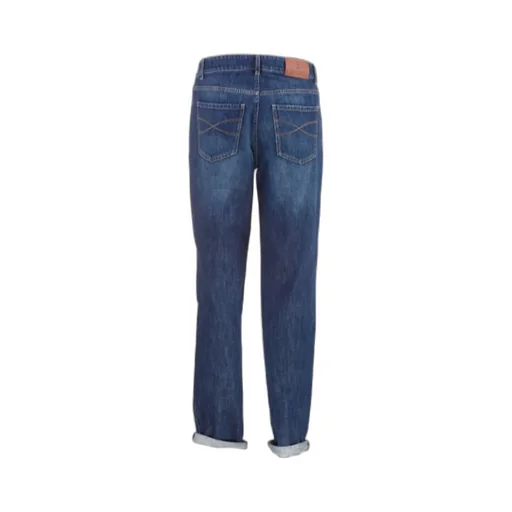 Straight-Leg Slim-Cut Jeans