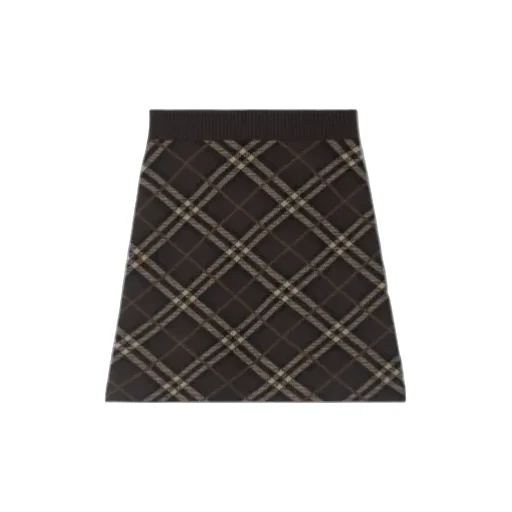 Checked Knitted Skirt
