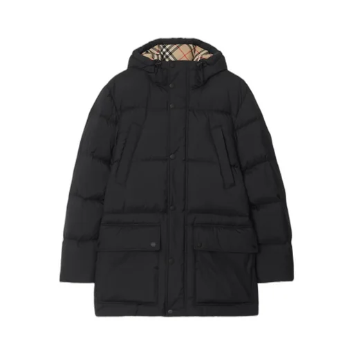 Long Sleeved Hooded Down Jacket