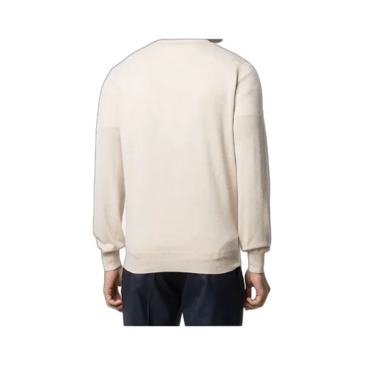 Funnel-Neck Knitted Polo Shirt