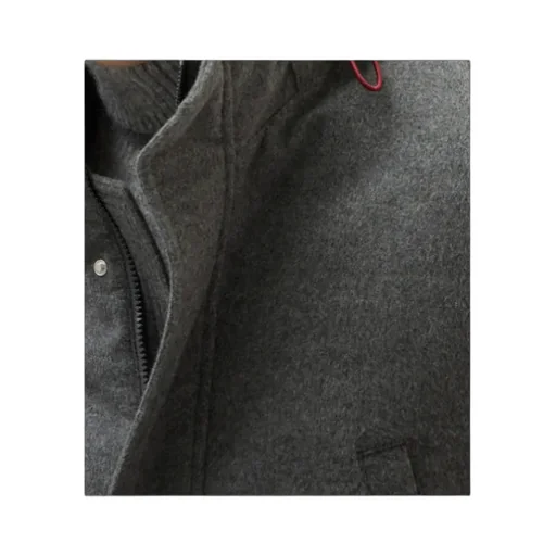 Long-Sleeved Hooded Coat