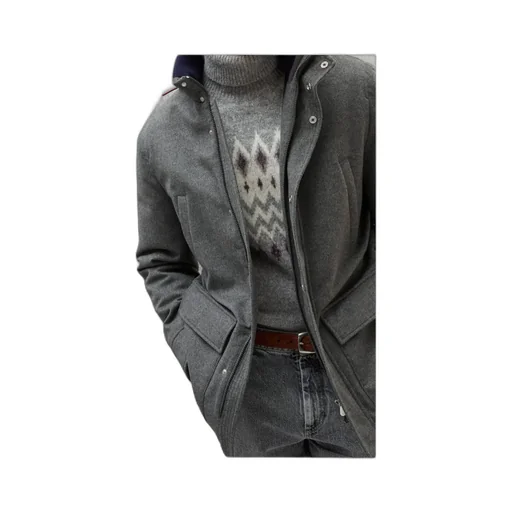 Long-Sleeved Hooded Coat